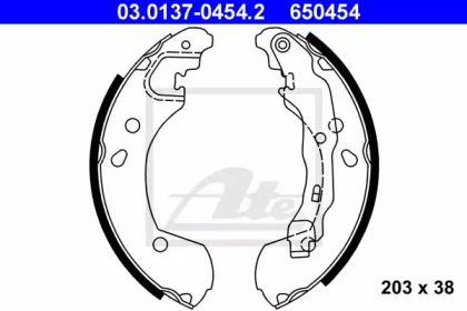 Комлект тормозных накладок ATE 03.0137-0454.2