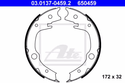 Комлект тормозных накладок ATE 03.0137-0459.2