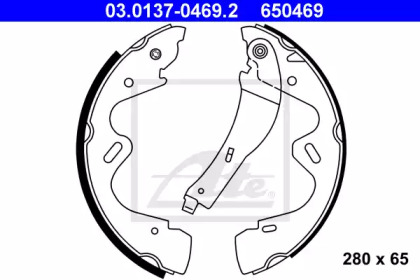 Комлект тормозных накладок ATE 03.0137-0469.2