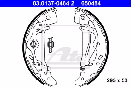 Комлект тормозных накладок ATE 03.0137-0484.2