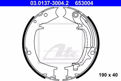 Комлект тормозных накладок ATE 03.0137-3004.2