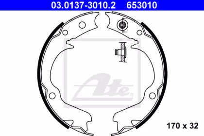 Комлект тормозных накладок ATE 03.0137-3010.2