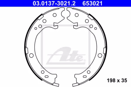 Комлект тормозных накладок ATE 03.0137-3021.2