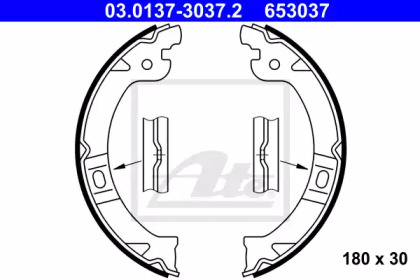 Комлект тормозных накладок ATE 03.0137-3037.2