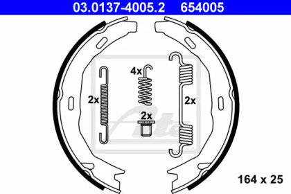 Комлект тормозных накладок ATE 03.0137-4005.2