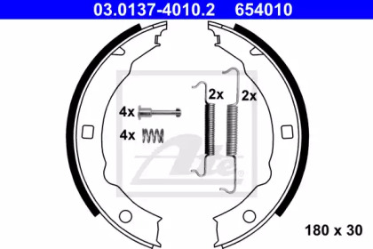 Комлект тормозных накладок ATE 03.0137-4010.2