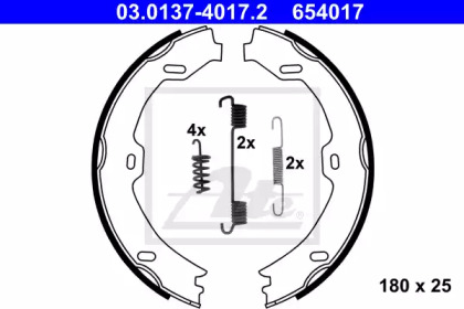 Комлект тормозных накладок ATE 03.0137-4017.2