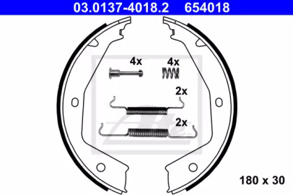 Комлект тормозных накладок ATE 03.0137-4018.2