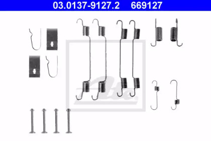 Комплектующие, тормозная колодка ATE 03.0137-9127.2