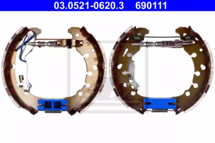 Комплект тормозных колодок ATE 03.0521-0620.3