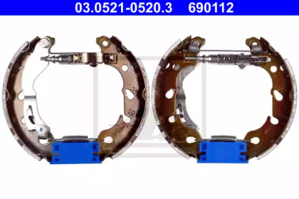 Комплект тормозных колодок ATE 03.0521-0520.3