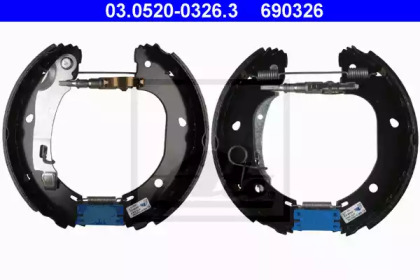 Комплект тормозных колодок ATE 03.0520-0326.3