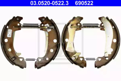 Комлект тормозных накладок ATE 03.0520-0522.3