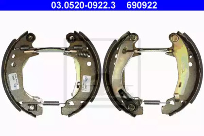 Комлект тормозных накладок ATE 03.0520-0922.3