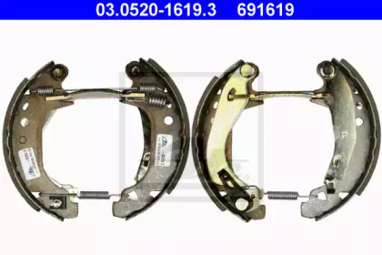 Комлект тормозных накладок ATE 03.0520-1619.3