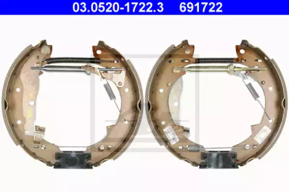 Комлект тормозных накладок ATE 03.0520-1722.3