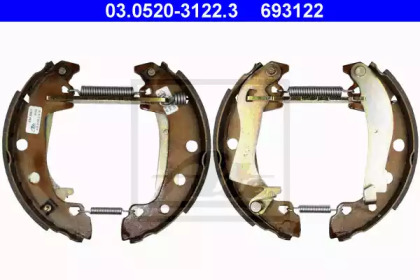 Комлект тормозных накладок ATE 03.0520-3122.3