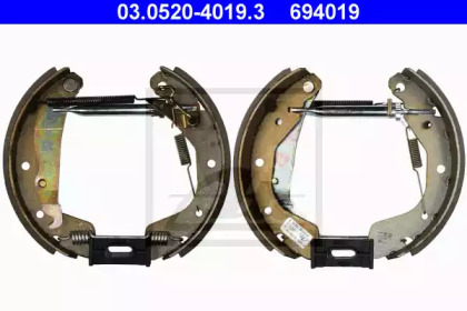 Комплект тормозных колодок ATE 03.0520-4019.3