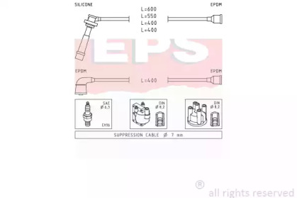 Комплект проводов зажигания EPS 1.499.028