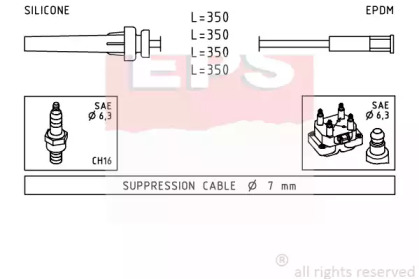 Комплект проводов зажигания EPS 1.501.511