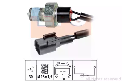 Выключатель, фара заднего хода EPS 1.860.311