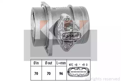 Расходомер воздуха KW 491 378