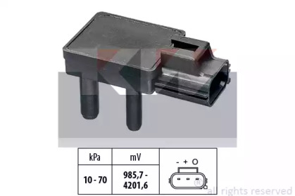 Датчик, давление выхлопных газов KW 493 277