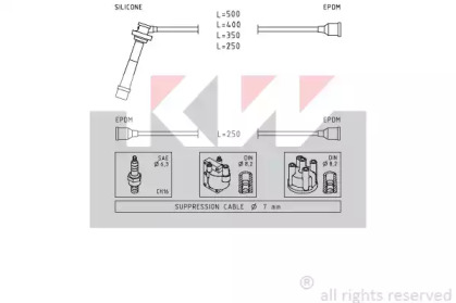 Комплект электропроводки KW 358 004