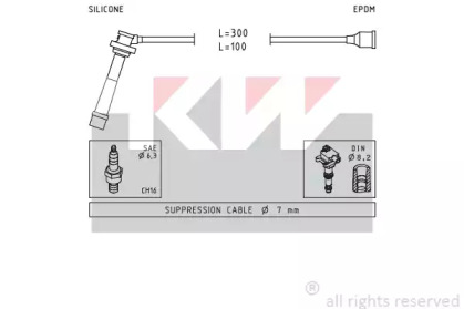 Комплект электропроводки KW 358 005