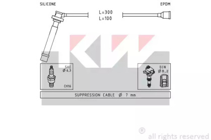 Комплект электропроводки KW 358 013