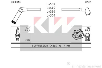 Комплект электропроводки KW 358 119