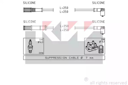 Комплект электропроводки KW 358 170