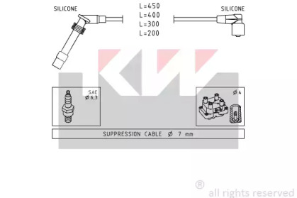 Комплект электропроводки KW 358 203