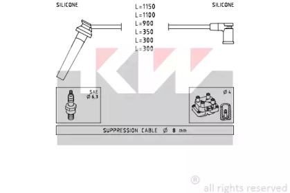 Комплект электропроводки KW 358 214