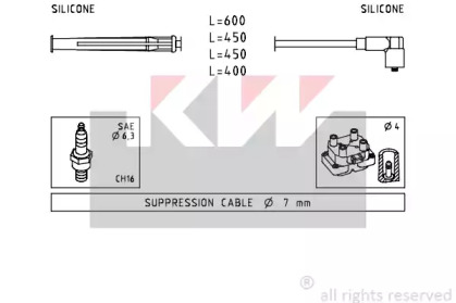 Комплект электропроводки KW 358 230