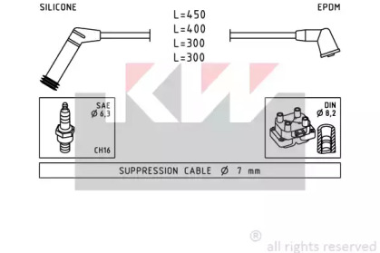 Комплект электропроводки KW 358 235