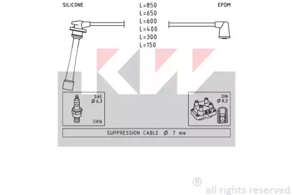 Комплект электропроводки KW 358 236