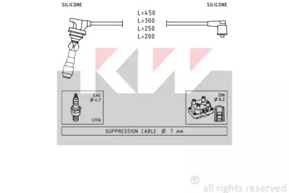 Комплект электропроводки KW 358 255