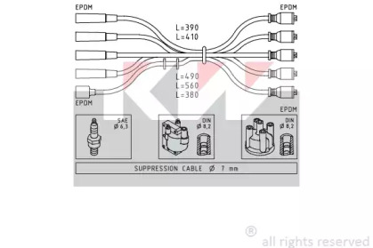 Комплект электропроводки KW 359 429