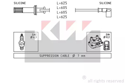 Комплект электропроводки KW 359 456