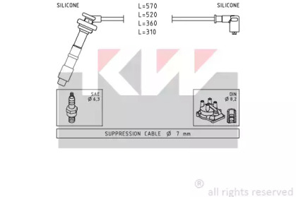 Комплект электропроводки KW 359 608