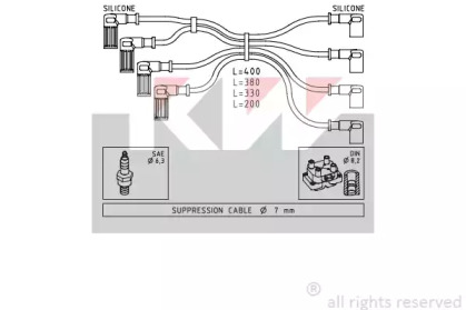 Комплект электропроводки KW 359 615