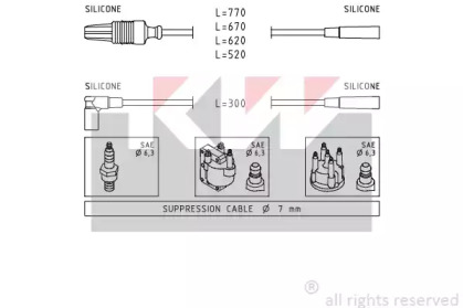 Комплект электропроводки KW 359 780