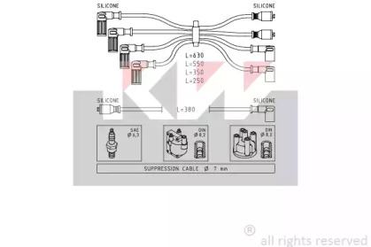 Комплект электропроводки KW 359 815