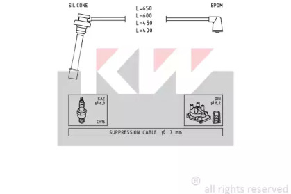 Комплект электропроводки KW 360 278