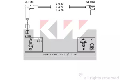 Комплект электропроводки KW 360 316