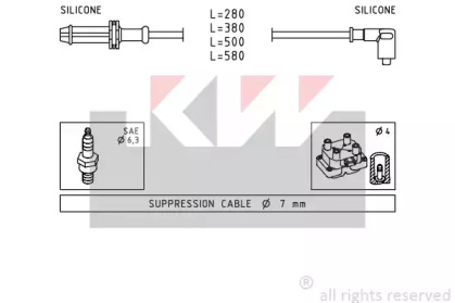 Комплект электропроводки KW 360 374