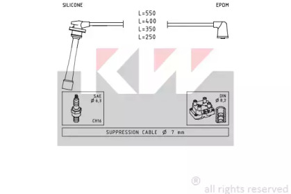 Комплект электропроводки KW 360 385