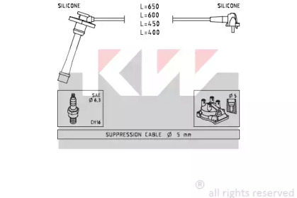 Комплект электропроводки KW 360 408