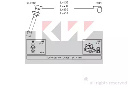 Комплект электропроводки KW 360 411